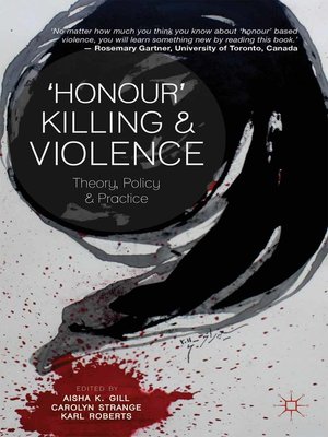 cover image of 'Honour' Killing and Violence